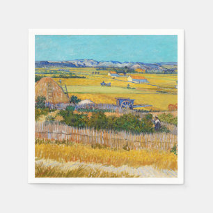 Serviette En Papier Vincent van Gogh - Moisson à La Crau