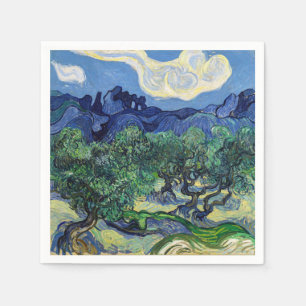 Serviette En Papier Vincent van Gogh - Oliviers aux Alpilles