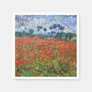 Serviette En Papier Vincent van Gogh - Poppy Field