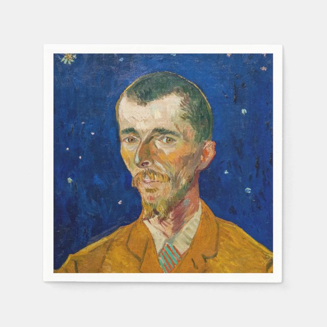 Serviette En Papier Vincent Van Gogh - Portrait d'Eugene Boch, Arles (Devant)