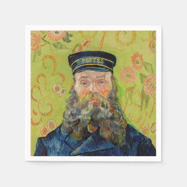 Serviette En Papier Vincent Van Gogh - Postman Joseph Roulin (Devant)