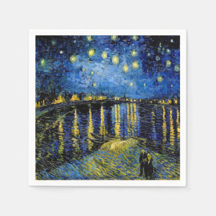 Serviette En Papier Vincent Van Gogh Starry Nuit 1888 Papier serviette
