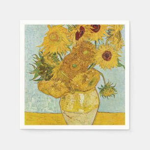 Serviette En Papier Vincent Van Gogh - Vase avec douze tournesols