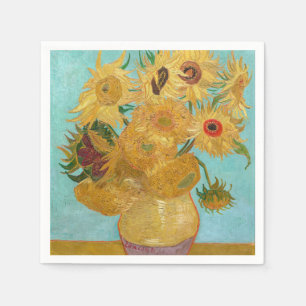 Serviette En Papier Vincent Van Gogh - Vase avec douze tournesols