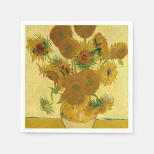 Serviette En Papier Vincent van Gogh - Vase avec quinze tournesols