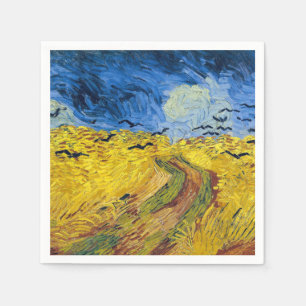 Serviette En Papier Vincent van Gogh - Wheatfield with Crows