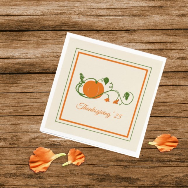 Serviette En Papier Vins citrouilles (Créateur téléchargé)