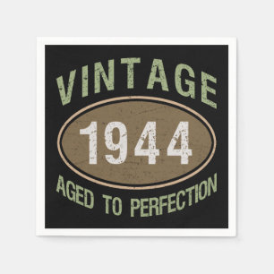 Serviette En Papier Vintage 1944 80e anniversaire