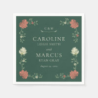 Vintage Art Nouveau Floral Mariage