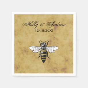 Serviette En Papier Vintage Bee #2