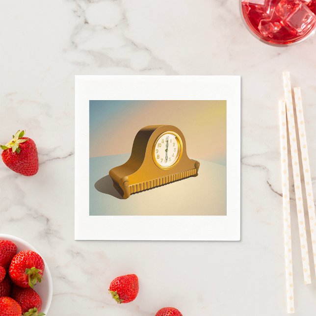 Serviette En Papier Vintage Clock Paper Napkins (Créateur téléchargé)