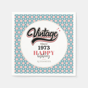 Serviette En Papier Vintage depuis - 1973