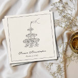 Serviette En Papier Vintage Élégant croquis tour Champagne personnalis<br><div class="desc">Portez un toast à votre journée spéciale avec nos serviettes personnalisées Retro Vintage Elegant Champagne Sketch. Ces serviettes présentent une charmante croquis au champagne. Personnalisées avec vos noms, ces serviettes ajoutent une touche amusante et personnalisée à votre célébration. Parfaits pour les mariages rétro, les douches nuptiales ou les soirées bachelorette,...</div>