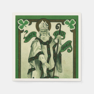Serviette En Papier Vintage - Erin Go Bragh - Vœux de la Saint-Patrick