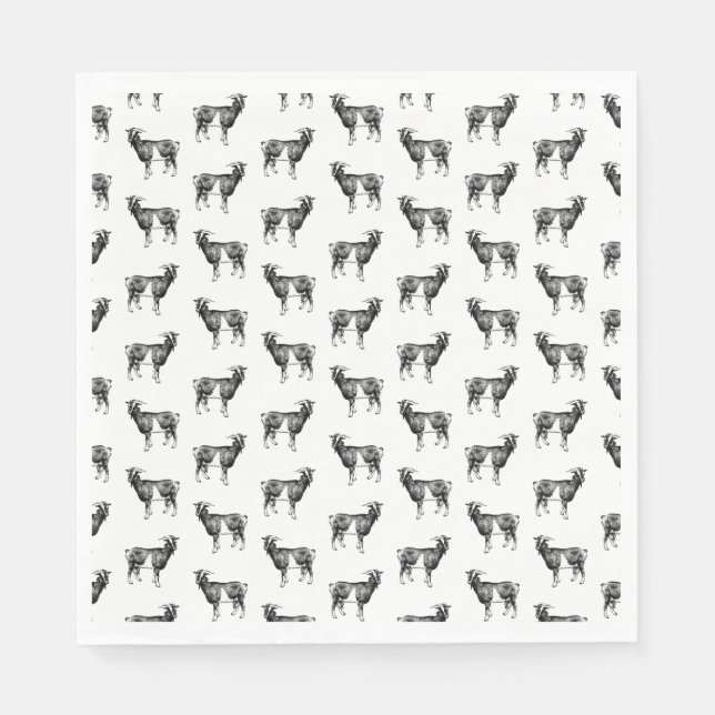 Serviette En Papier Vintage Goat (Devant)