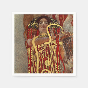 Serviette En Papier Vintage Gustav Klimt Hygieia Médecine Art nouveau