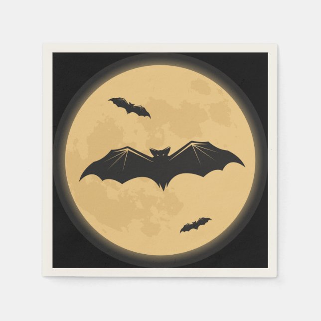 Serviette En Papier Vintage Halloween (Devant)