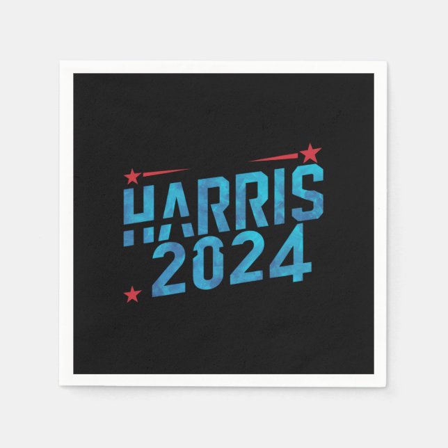 Serviette En Papier Vintage Kamala Harris 2024 (Devant)