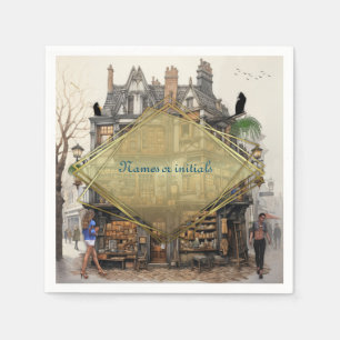 Serviette En Papier Vintage Old Amsterdam Art