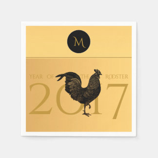 Serviette En Papier Vintage Rooster Chinese New Year 2017 Papier N