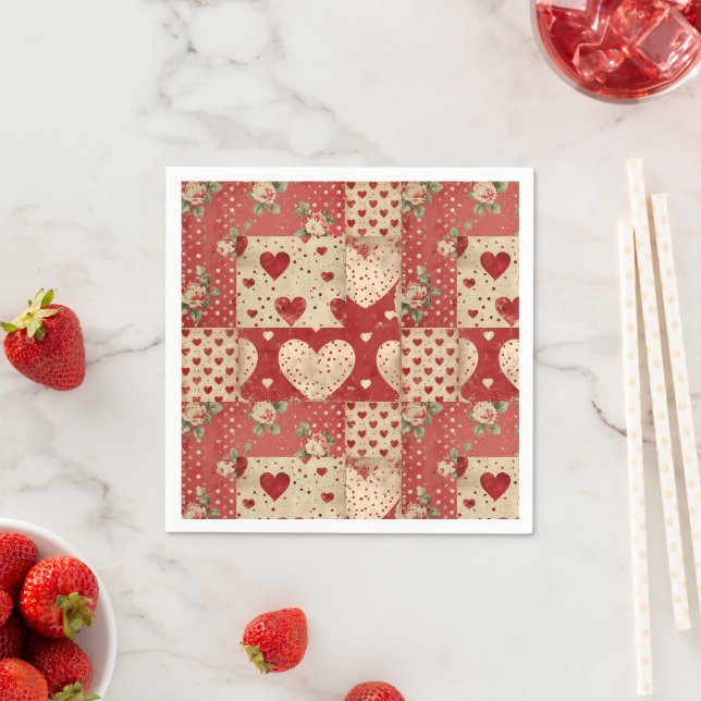 Serviette En Papier Vintage shabby chic (En situation)