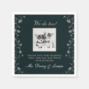 Serviette En Papier Vintage Tan Noir Nous Faisons Trop Chien Pet Enfan