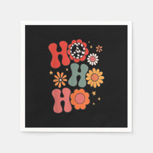 Serviette En Papier Vintage Vintage Ho Ho Ho Christmas Groovy Christma