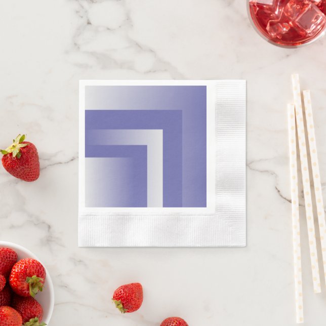 Serviette En Papier Violet bleu 2022 (En situation)