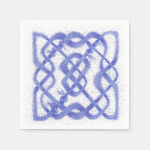 Serviette En Papier VIOLET CELTIC KNOT Papier à cocktails standard ser