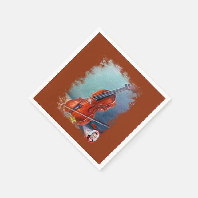 Serviette En Papier Violín (Coin)