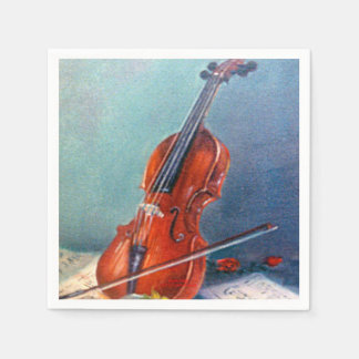 Serviette En Papier Violon/Violon