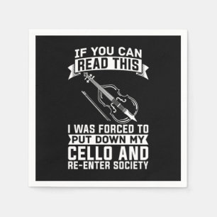 Serviette En Papier Violoncelle celliste Cello