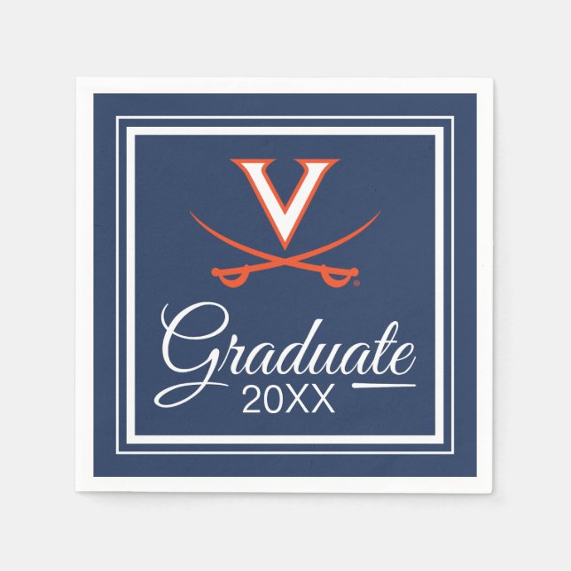 Serviette En Papier Virginia Cavaliers | Diplômation (Devant)