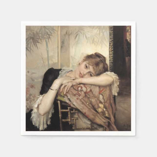 Serviette En Papier Virginie (La Parisienne) (par Albert Edelfeel) (Devant)
