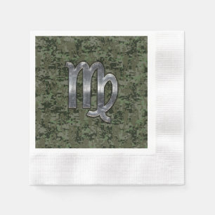 Serviette En Papier Virgo Zodiac Connexion Olive Green Camion numériqu