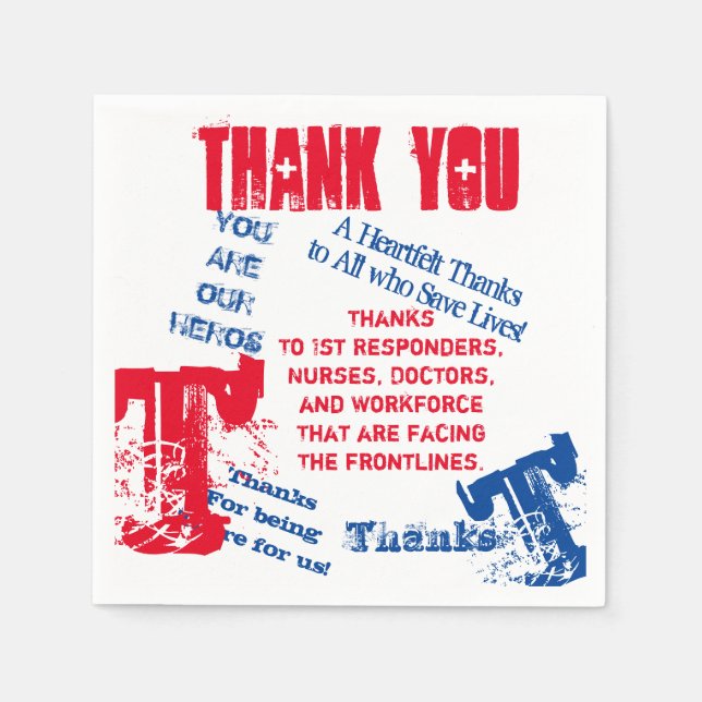 SERVIETTE EN PAPIER VIRUS CORONA (Devant)