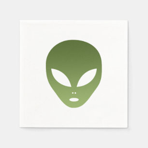 Serviette En Papier Visage Alien extraterrestre