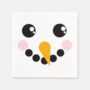 Serviette En Papier Visage de neige