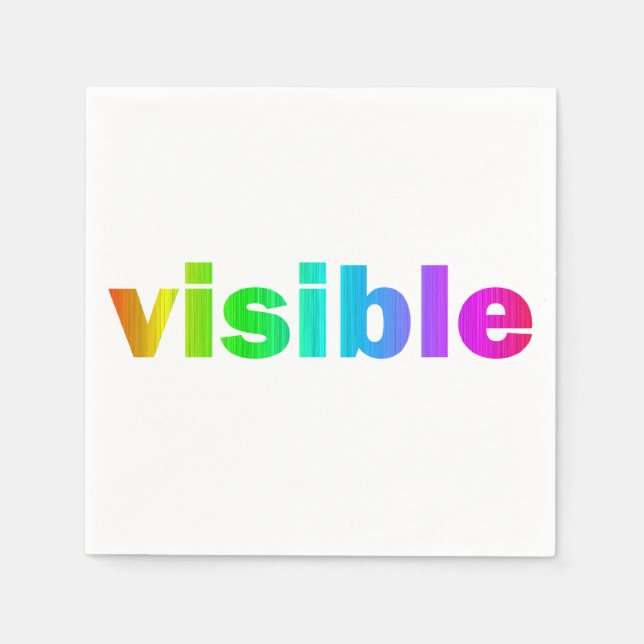 Serviette En Papier Visible (Devant)