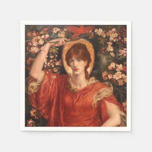Serviette En Papier Vision de Fiammetta (par Dante Gabriel Rossetti)