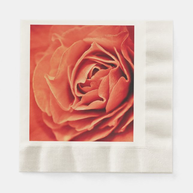 Serviette En Papier vivant rose (Devant)