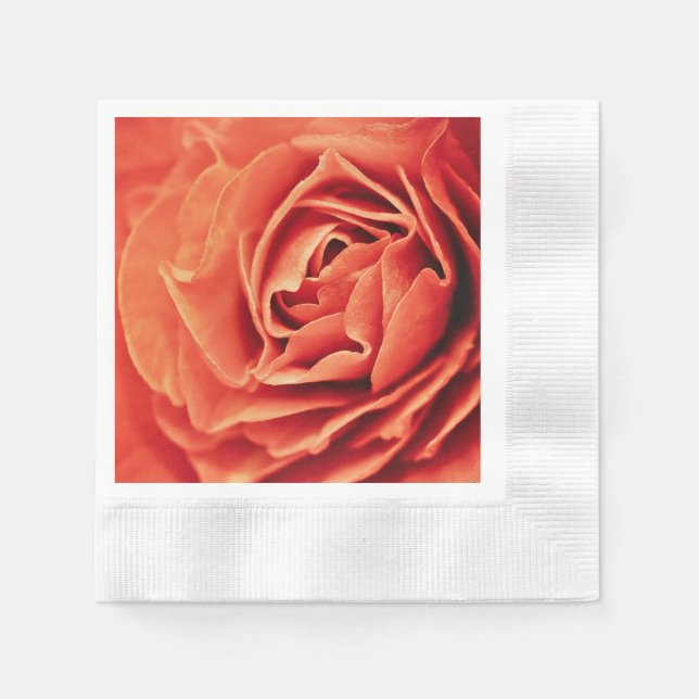 Serviette En Papier vivant rose (Devant)