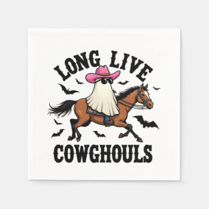 Serviette En Papier Vive Gouls Éffrayant Halloween Ghost Cowboy