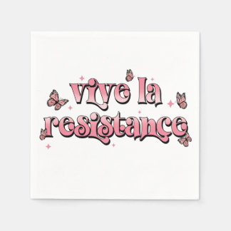 Serviette En Papier Vive la Resistance Napkins