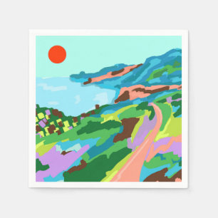 Serviette En Papier Vivid Vistas