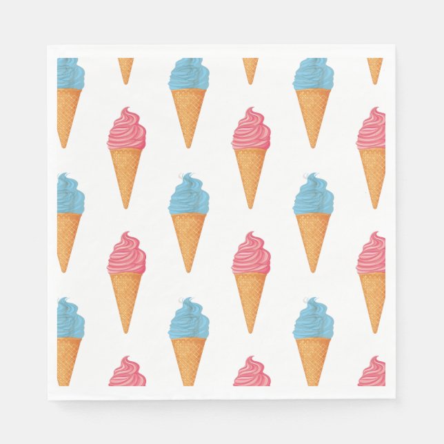 Serviette En Papier Voici la Scoop (Devant)