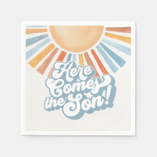 Serviette En Papier Voici le Son Sunshine Boy Baby shower Party