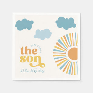 Serviette En Papier Voici Les Serviettes De Baby shower Sun
