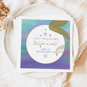 Serviette En Papier Voile de sirène SIREN pour voiles Bachelorette Océ