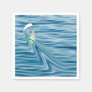 Serviette En Papier Voilier sous voile et Spinaker